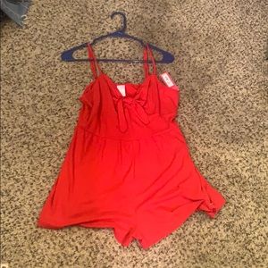 Red romper